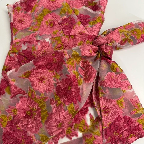 NWT floral Reverse Bradley Mini Dress - Picture 5 of 8